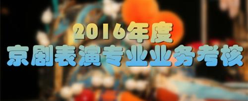 色逼阁视频国家京剧院2016年度京剧表演专业业务考...